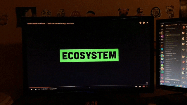 um gif animado que mostra uma simulação do fenômeno chamado de palinopsia